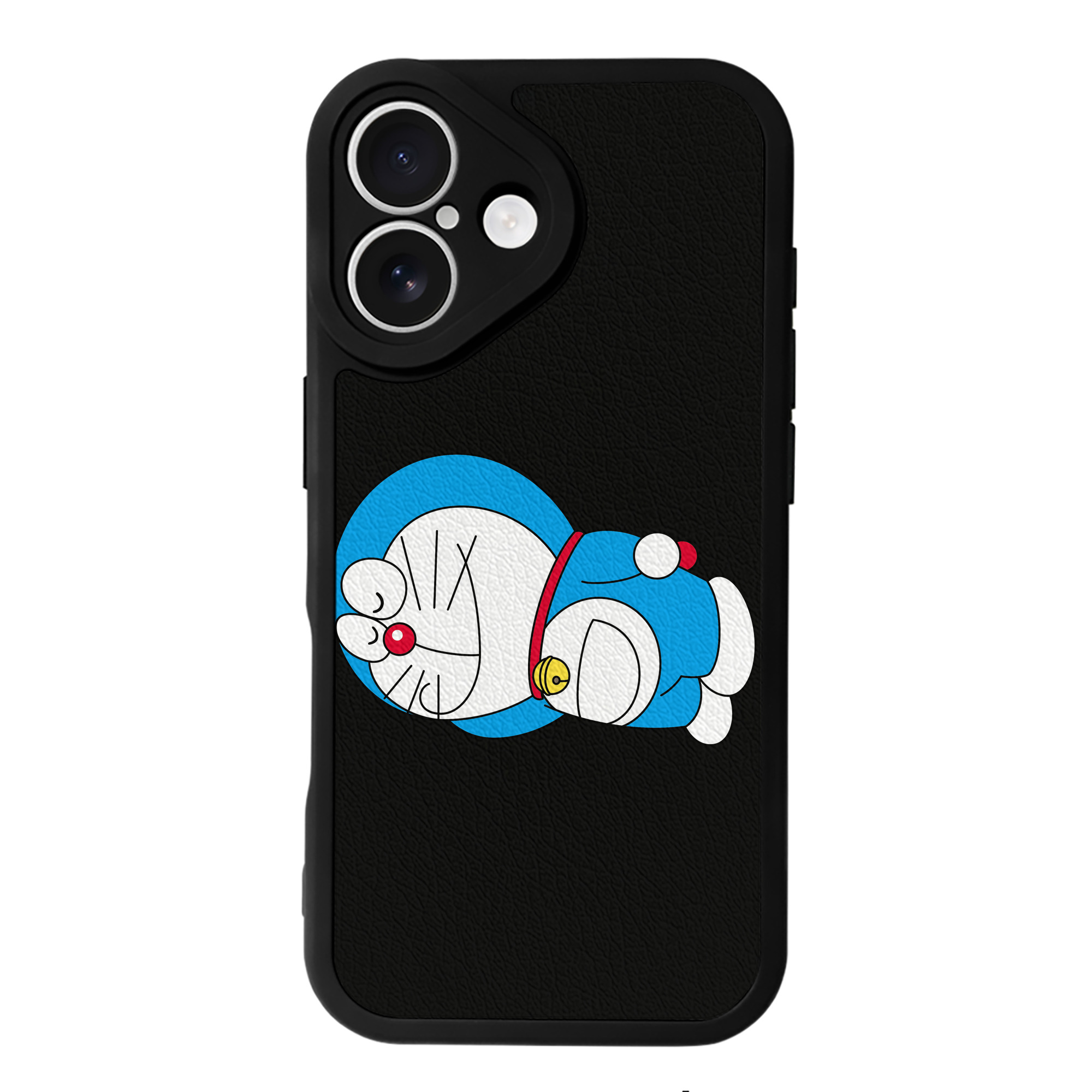 （画像用） ドラえもん Doraemon 【iPhone 16シリーズ対応】シリコンスマホケース（レザー調） 材質：シリコン